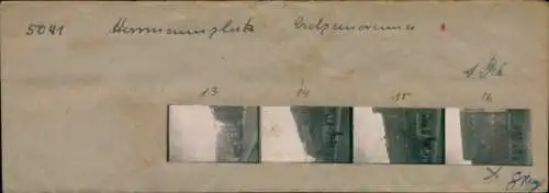 Kontaktabzug Fotos Berlin Neukölln, Hermannplatz, 4 Fotos ca. 4x2cm