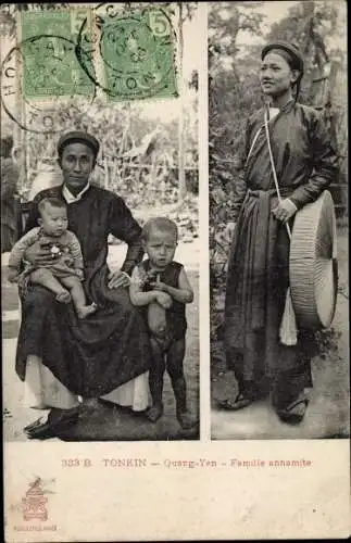 Ak Tonkin Vietnam, Quang Yen, Famille annamite