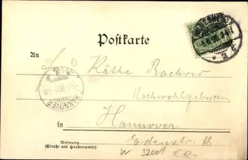 Ak Hildesheim in Niedersachsen, Durchgang zum Andreasplatz, Hildesheim