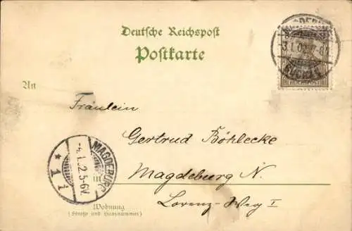 Ak Magdeburg an der Elbe, Luther Denkmal