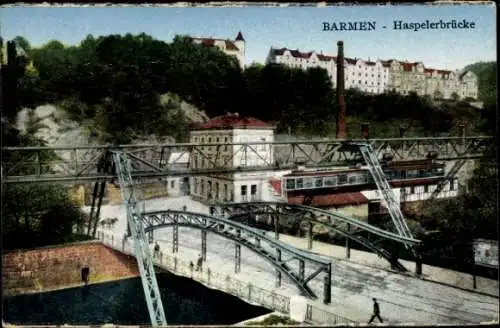 Ak Barmen Wuppertal,  Haspelbrücke