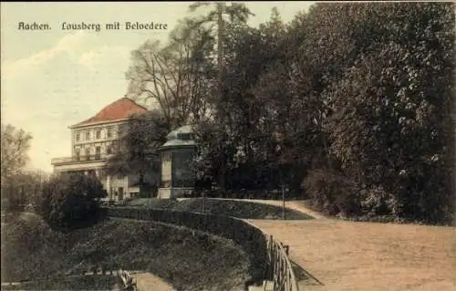 Ak Aachen, Aachen. Lousberg mit Belvedere