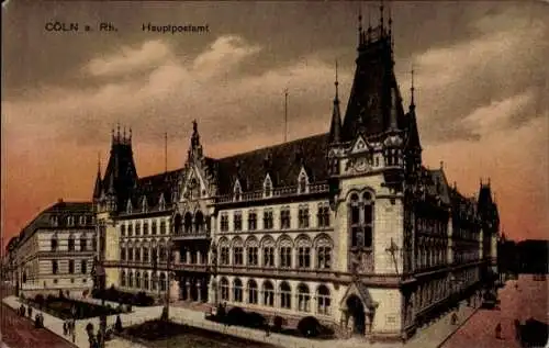 Ak Köln am Rhein, Hauptpostamt