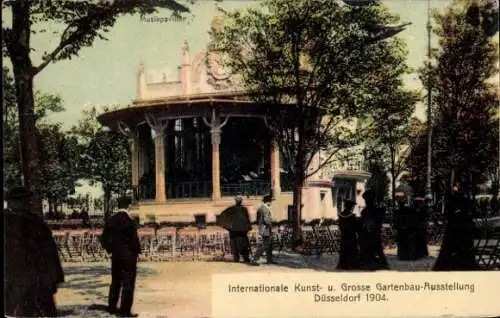 Ak Düsseldorf am Rhein, Internationale Kunst- und Große Gartenbau-Ausstellung 1904, Pavillon