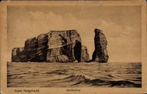 Ak Nordseeinsel Helgoland, Insel  Nordspitze