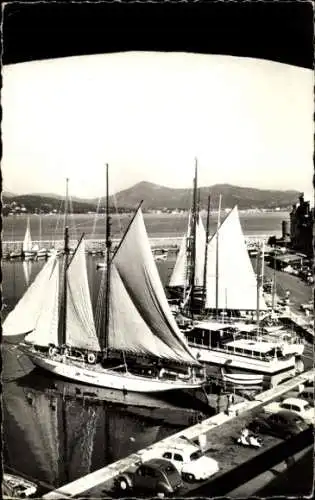 Ak Saint Tropez Var, Hafen, Yachten