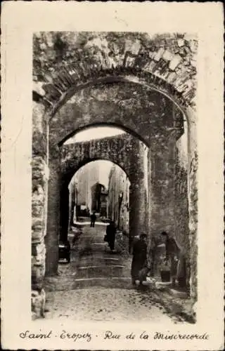 Ak Saint Tropez Var, Rue de la Miséricorde