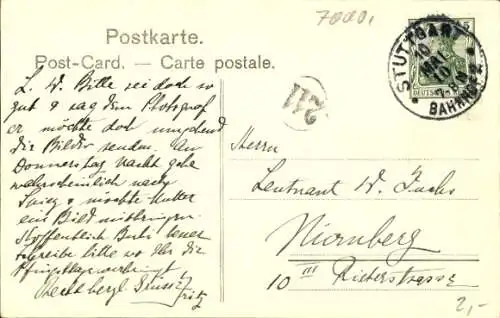 Ak Stuttgart in Württemberg, Gesamtansicht