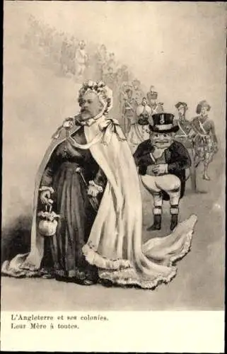 Ak L'Angleterre et ses colonies, leur Mère à toutes, König Eduard VII.