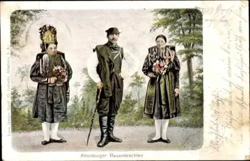 Ak Altenburger Bauerntrachten, Thüringer Trachten