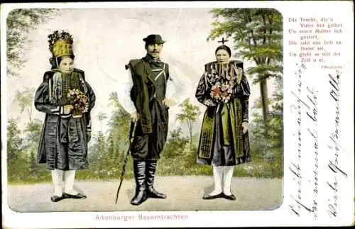 Ak Altenburger Bauerntrachten, Thüringer Trachten