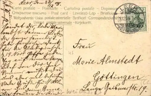 Präge Ak Glückwunsch Weihnachten, Tannenbaumzweig