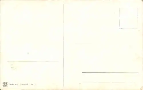 Künstler Ak Perlberg, F., Nashorn greift eine Schlange an