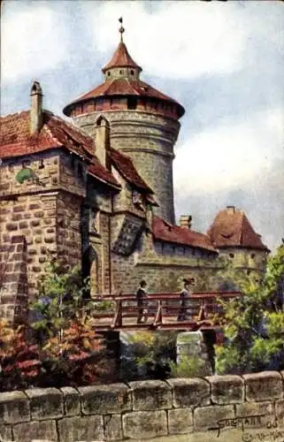 Künstler Ak Sollmann, Nürnberg in Mittelfranken, Frauentor