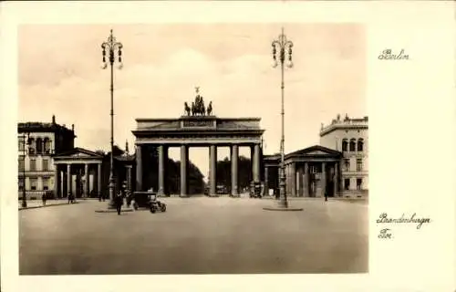Ak Berlin Mitte, Brandenburger Tor