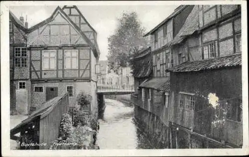 Ak Buxtehude in Niedersachsen,  Flethpartie