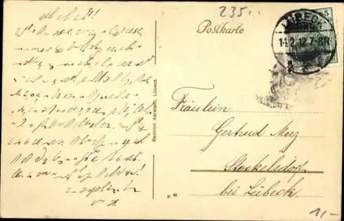 Ak Hansestadt Lübeck, Holstentor