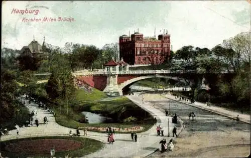 Ak Hamburg Mitte St. Pauli, Kersten Miles Brücke