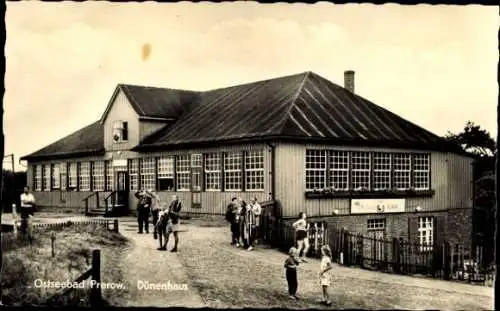 Ak Prerow Darß Ostsee, Das Dünenhaus von außen gesehen