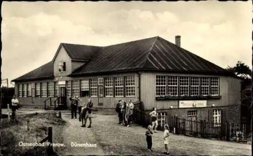 Ak Prerow Darß Ostsee, Das Dünenhaus von außen gesehen