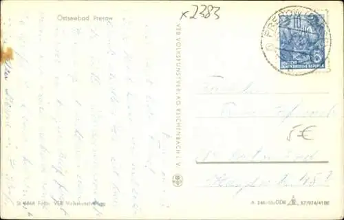 Foto Ak Prerow Darß Ostsee, HO-Gaststätte