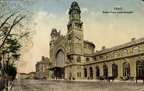 Ak Praha Prag Tschechien, Bahnhof