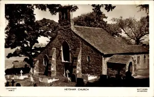 Ak Heysham Village England, Copyright,  Matthews, Bradford