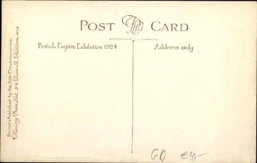 Ak British Empire Exhibition 1924