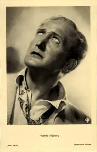 Ak Schauspieler Hans Albers, Portrait, Ross Verlag