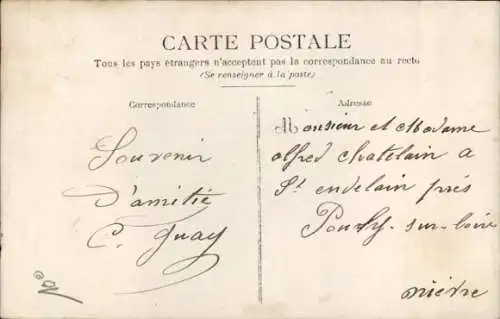 Ak Meudon Hauts de Seine, Vue generale, Dirigeable Patrie
