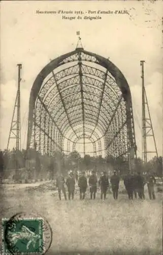Ak Albi Tarn, Manoeuvres d'Armee 1913, Hangar du dirigeable