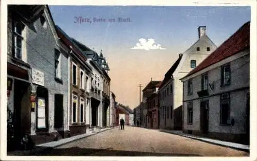 Ak Issum am Niederrhein, Partie am Markt