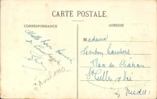 CPA Berneuil-Oise, Dirigeable Clement-Bayard