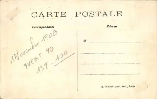 CPA Billancourt Hauts-de-Seine, Dirigeable Clement-Bayard