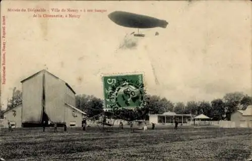CPA Nancy Meurthe et Moselle, Dirigeable Ville de Nancy, Hangar