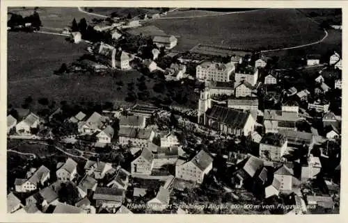 Ak Scheidegg im Allgäu Schwaben, Fliegeraufnahme