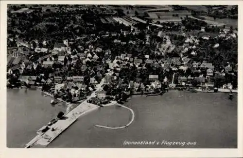 Ak Immenstaad am Bodensee, Fliegeraufnahme