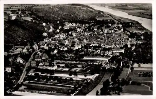 Ak Obernburg am Main Unterfranken, Fliegeraufnahme