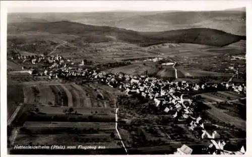 Ak Hettenleidelheim in der Pfalz, Fliegeraufnahme