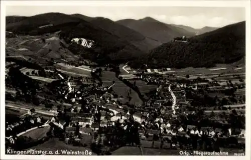 Ak Klingenmünster an der Weinstraße Pfalz, Fliegeraufnahme