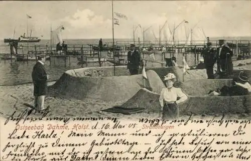 Ak Ostseebad Dahme in Holstein, Strandburgen