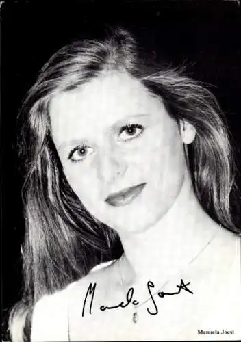 Ak Schauspielerin Manuela Joest, Portrait, Autogramm
