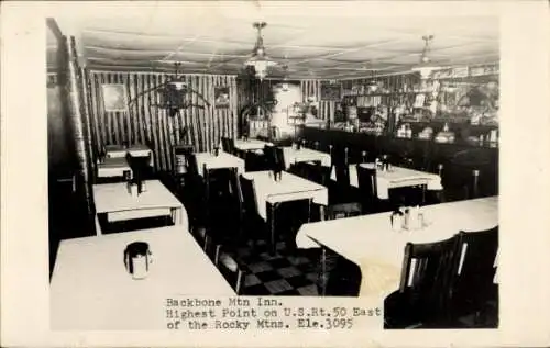 Foto Ak Maryland USA, Backbone Mountain Inn, U. S. Rt. 50