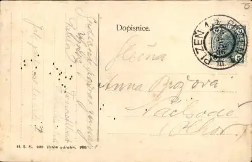 Ak Plzeň Pilsen Stadt, Brauerei, Panorama