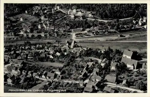 Ak Mönchröden Rödental in Oberfranken, Fliegeraufnahme
