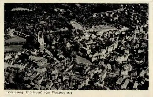 Ak Sonneberg in Thüringen, Fliegeraufnahme