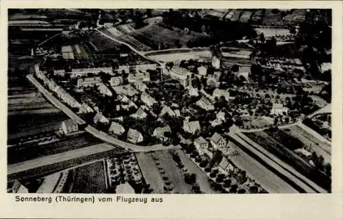 Ak Sonneberg in Thüringen, Fliegeraufnahme