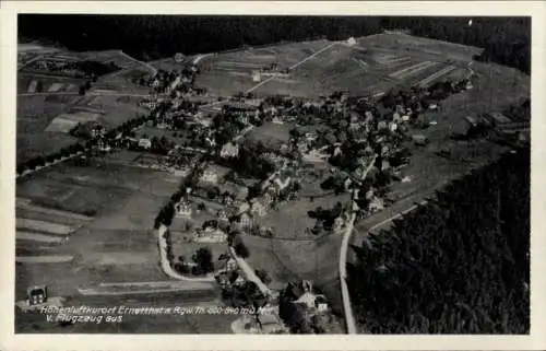 Ak Ernstthal am Rennsteig Lauscha in Thüringen, Fliegeraufnahme