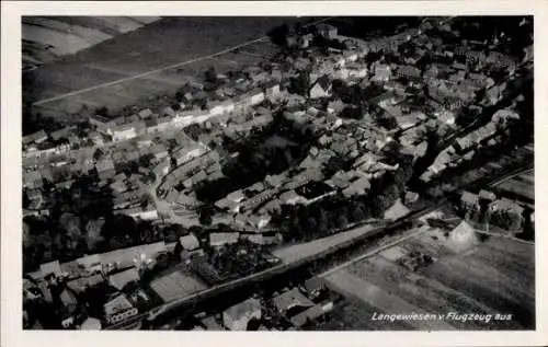 Ak Langewiesen Ilmenau am Thüringer Wald, Fliegeraufnahme