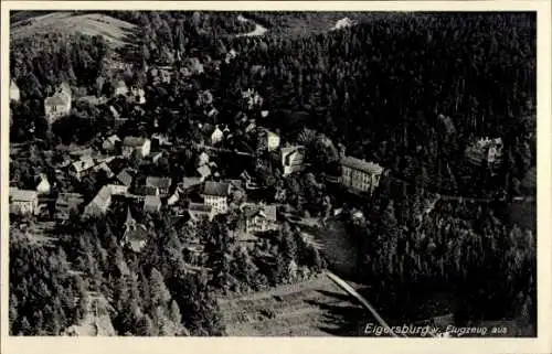 Ak Elgersburg in Thüringen, Fliegeraufnahme